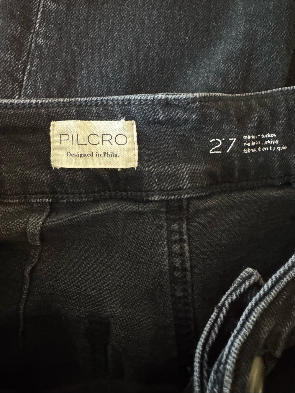Anthropologie Pilcro The Skipper Black Wash Wide Leg Jeans Size 27 - Picture 7 of 8